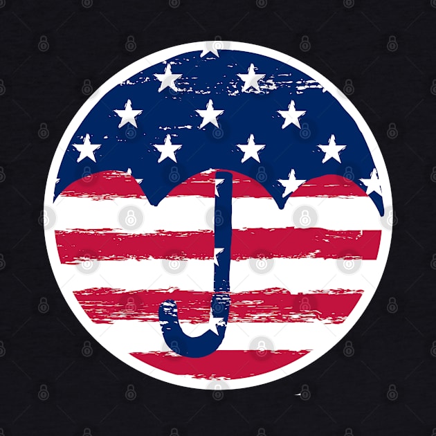 umbrella academy - american flag by gochiii